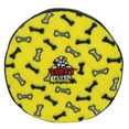 thumbnail image 1 of Tuffy Ultimate Flyer Yellow Bone Durable Plush Squeaky Dog Toy, 1 of 8