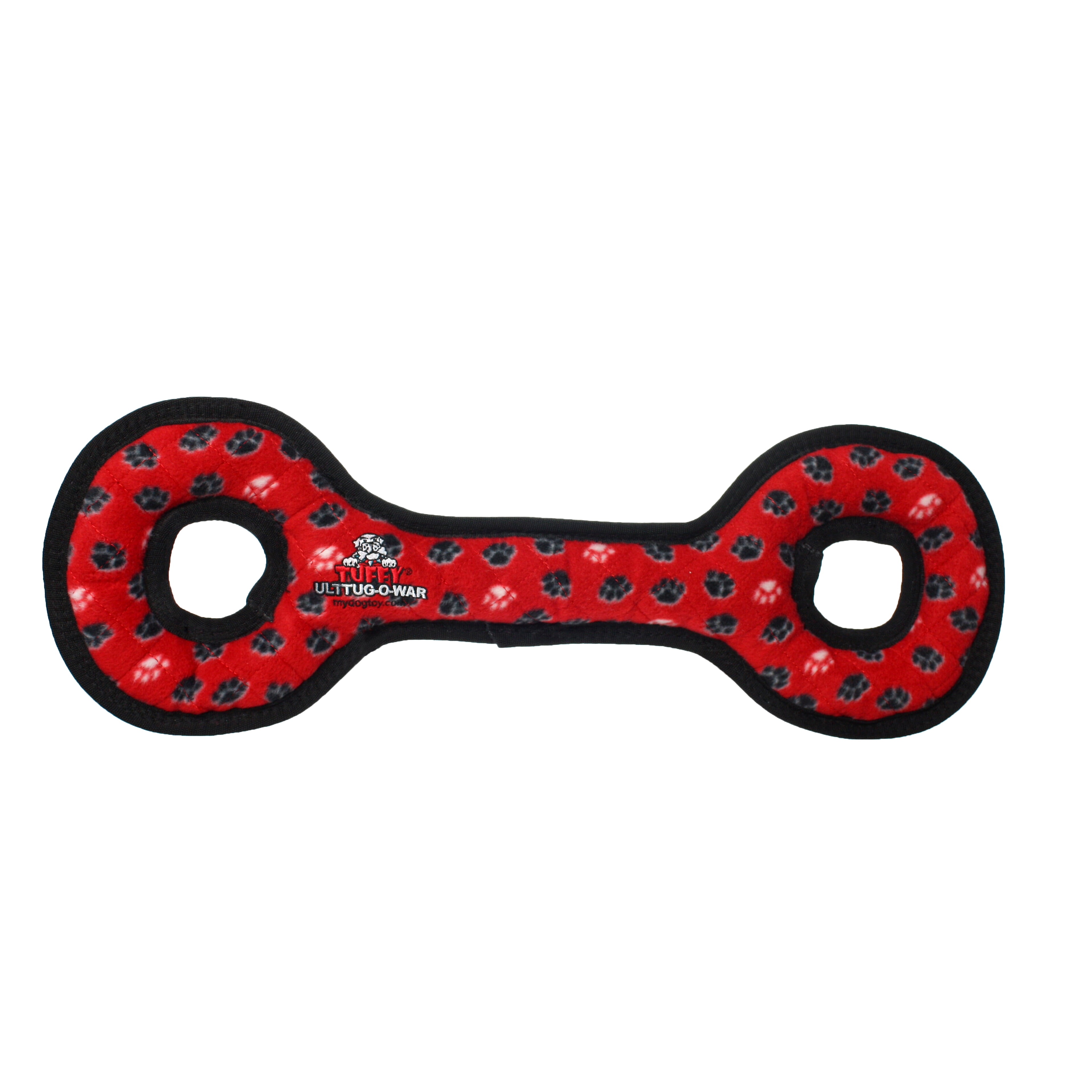 Tuffy Ultimate TugOWar Red Paw, Squeaky and Durable Dog Toy