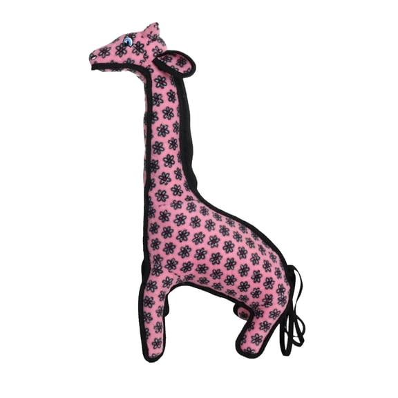Tuffy® Giraffe Ultra Durable Plush Dog Toys with Multiple Layers & Reinforced Seams, Washable and Floats, Original Construction