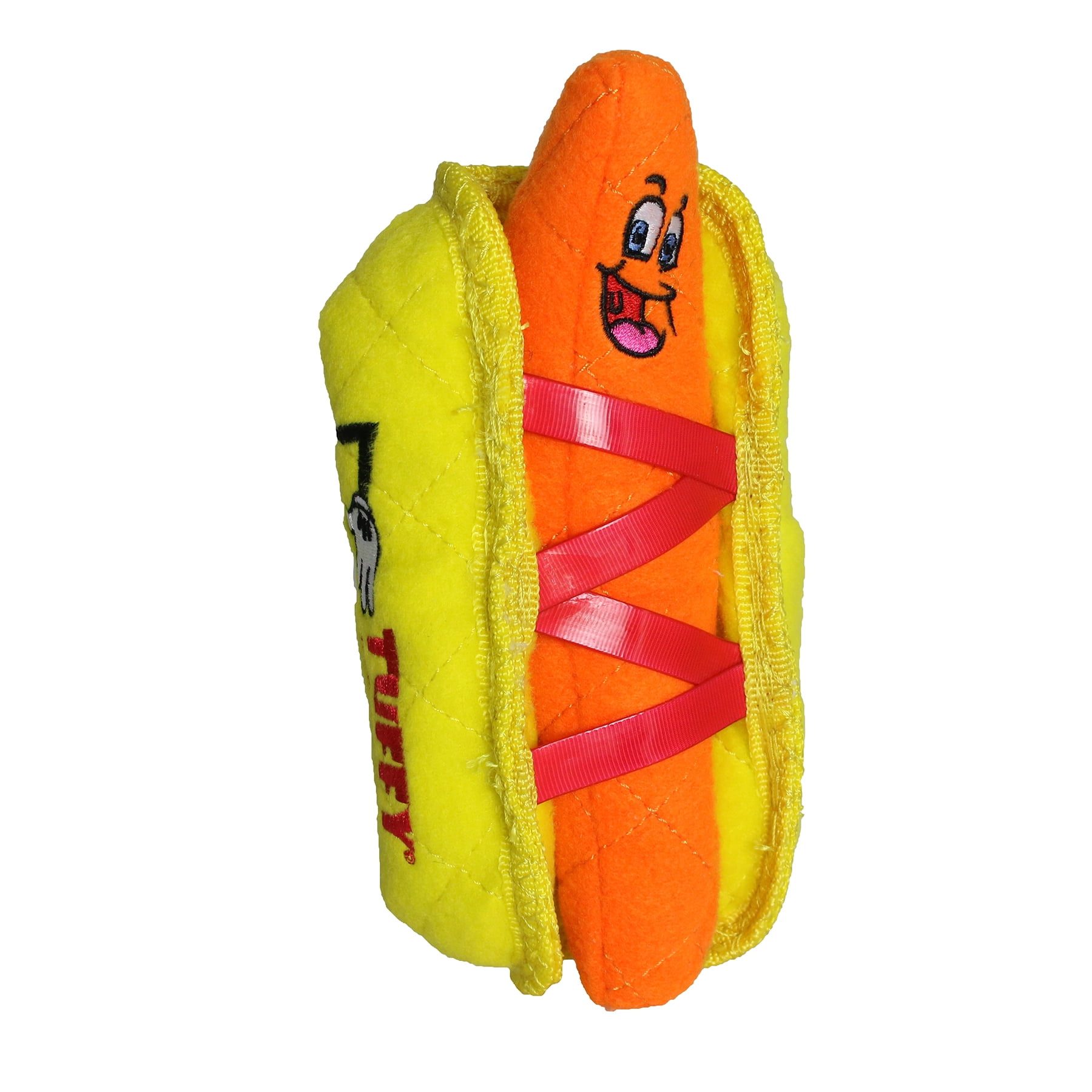 Tuffy Funny Food Hotdog Dog Toy