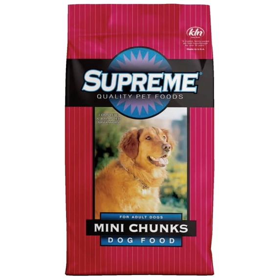 Tuffy's Pet Foods Supreme Mini Chunks Dry Dog Food - Pack of 4