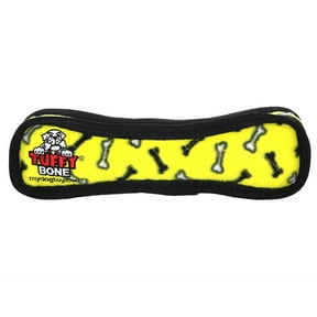 Tuffy Ultimate Bone Yellow Bone Durable Plush Squeaky Dog Toy