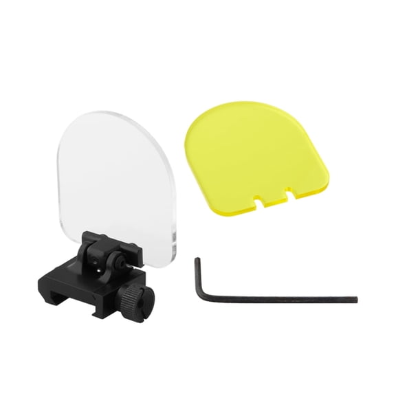 Tufok Foldable Sight Scope Lens Protector(Yellow & Transparent)