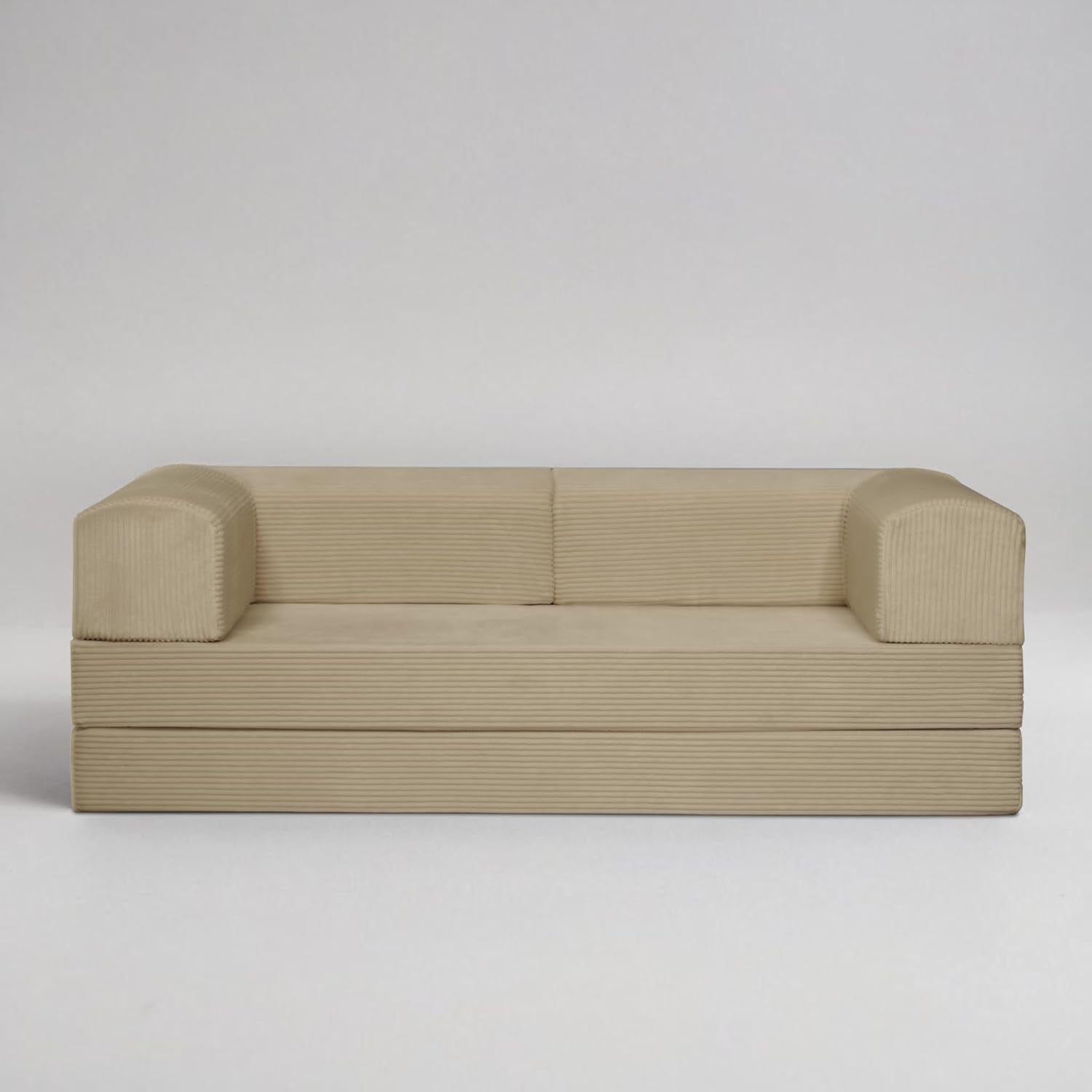 TUFT & FINCH Mid-Century Modern Style Premium 3-Seater Pull Out Couch ...