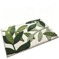 thumbnail image 1 of Tufted Bath Mat, Green Leaf Patterned Soft Absorbent Rugs with Non-Slip Rubber Backing for Front Door Bathroom Kitchen, 1 of 7