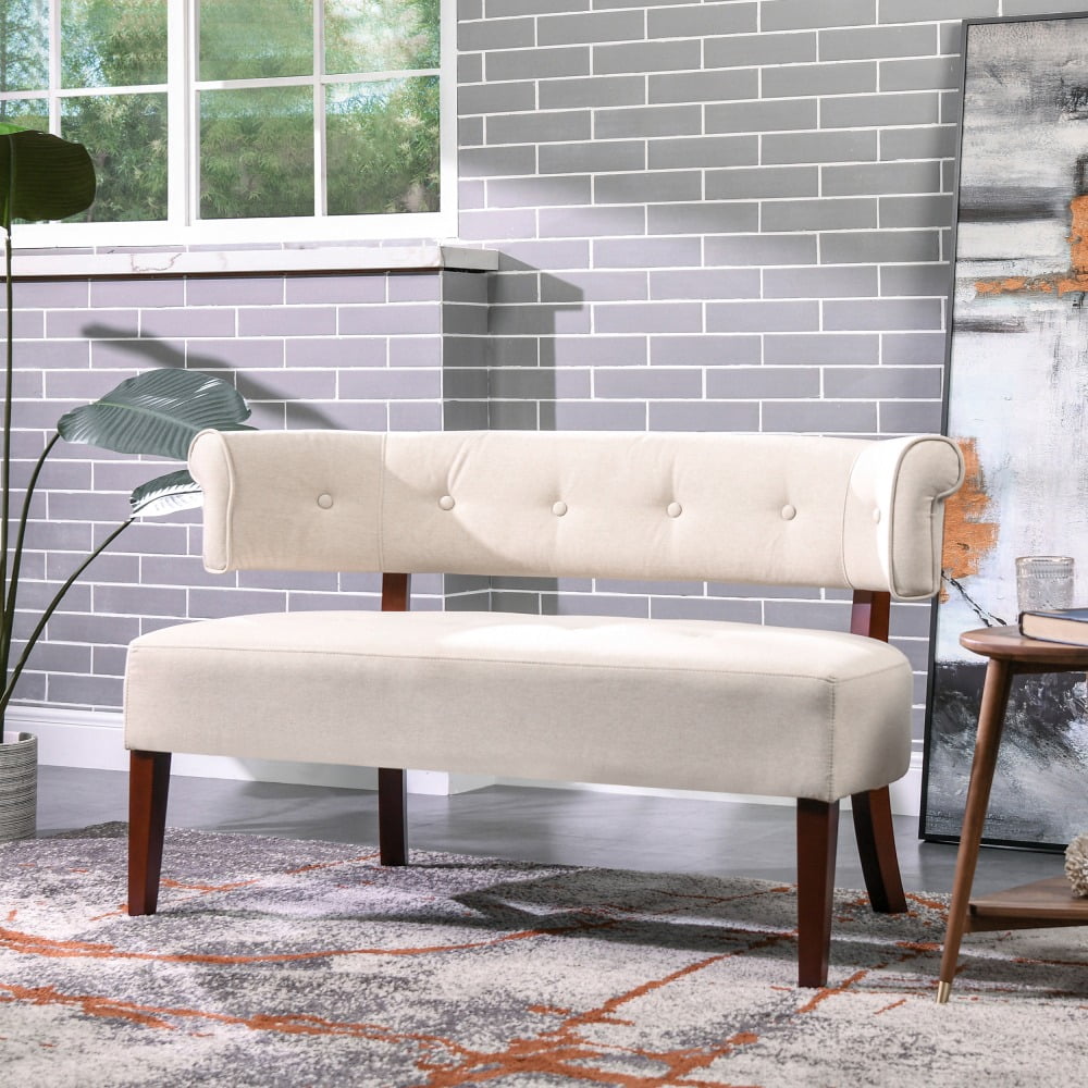 Tufted Bench Settee, for entryway, bedroom, dining nook seating ...