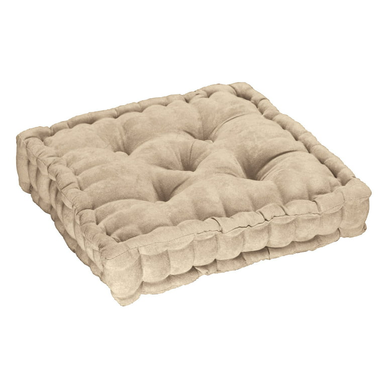 Tufted Booster Cushion, Natural