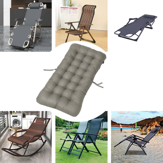 Tufted Corduroy Seat Cushion 27x13 Inch, Thick Floor Cushion for Living Room Tatami, Cotton Filled Chair Pad for Rocking Chair Window Bench, Soft Supportive Cushion,Gray