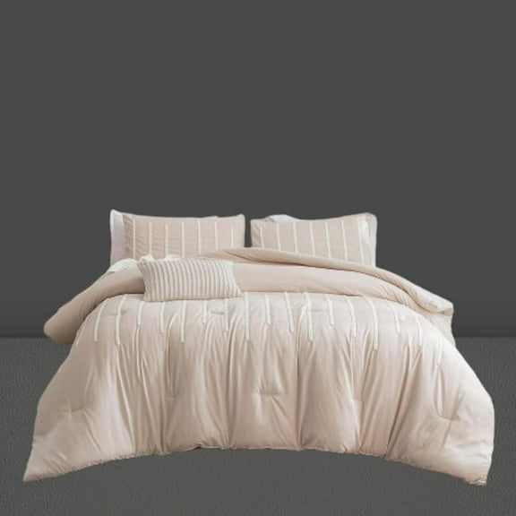 Tufted Cotton Duvet Cover Set Beige Cotton Bedding Sets With 2 Pillowcases Comforter Duvet Cover Cotton Bedding King Set