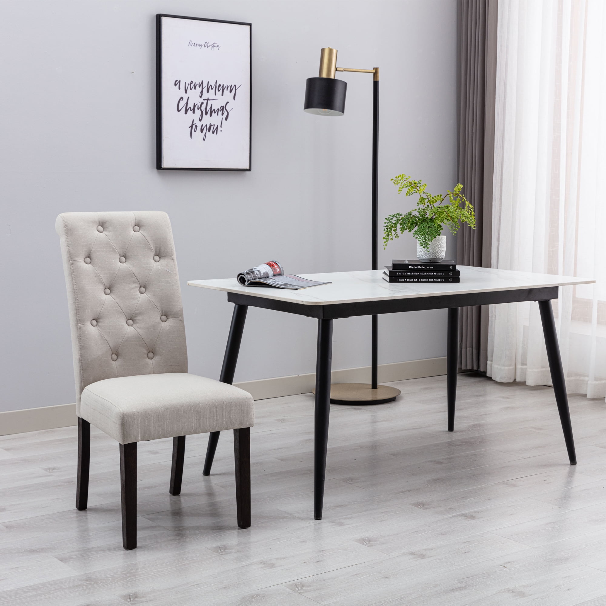 Amazon High Back Parsons Dining Chairs Velvet Upholstered Dining