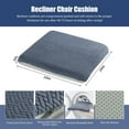 thumbnail image 1 of Tufted Furry Recliner Seat Cushion for Elderly, 20x20in Thick Foam Cushion with Non-Slip Backing, Comfortable Floor Pillow for Chair, Car, Office, 1 of 6