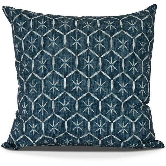 Tufted Geometric Print Pillow