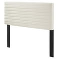 thumbnail image 1 of Tufted Headboard, Full Queen, Ivory White, Velvet, Mid Century Bedroom, Modern Contemporary Boutique HB35665, 1 of 7