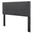 thumbnail image 1 of Tufted Headboard, Full Queen Size, Dark Grey Gray, Velvet, Mid Century Bedroom, Modern Contemporary Boutique HB35258, 1 of 9