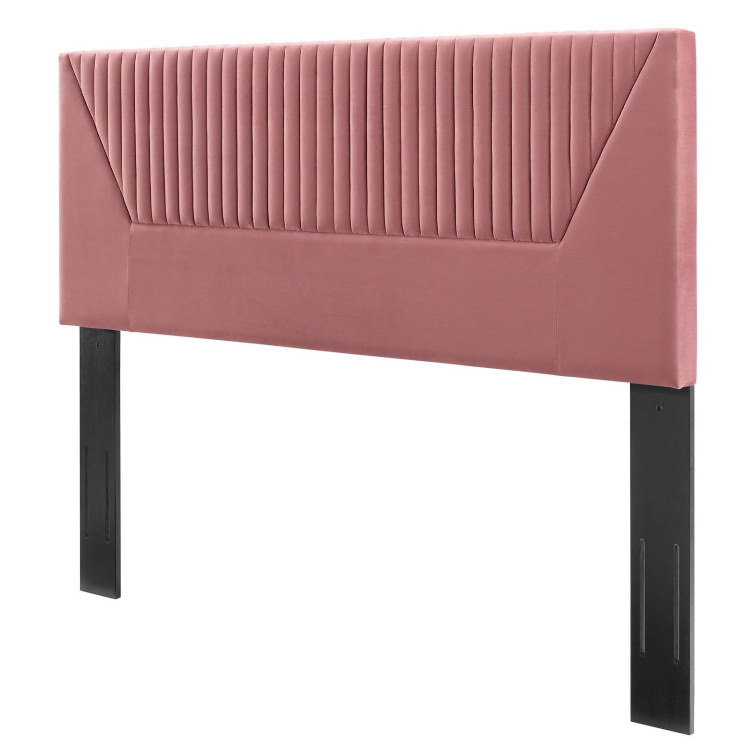 Tufted Headboard, Full Queen Size, Pink, Velvet, Mid Century Bedroom ...
