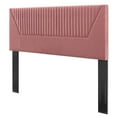 thumbnail image 1 of Tufted Headboard, Full Queen Size, Pink, Velvet, Mid Century Bedroom, Modern Contemporary Boutique HB35259, 1 of 9