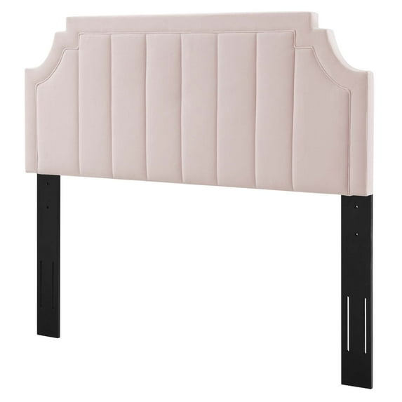 Tufted Headboard, Full Queen Size, Velvet, Pink, Modern Contemporary Urban Design, Bedroom Master Guest Suite