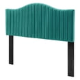 thumbnail image 1 of Tufted Headboard, Full Queen Size, Velvet, Teal Blue, Modern Contemporary Urban Design, Bedroom Master Guest Suite, 1 of 10