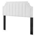thumbnail image 1 of Tufted Headboard, Full Queen Size, Velvet, White, Modern Contemporary Urban Design, Bedroom Master Guest Suite, 1 of 10