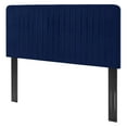 thumbnail image 1 of Tufted Headboard, King Size, Velvet, Blue Navy, Modern Contemporary Urban Design, Bedroom Master Guest Suite, 1 of 10