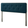 thumbnail image 1 of Tufted Headboard, King Size, Wood, Fabric, Grey Gray Navy Blue, Modern Contemporary Urban Design, Bedroom Master Guest Suite, 1 of 9