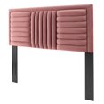 thumbnail image 1 of Tufted Headboard, King and CA King Size, Pink, Velvet, Mid Century Bedroom, Modern Contemporary Boutique HB35251, 1 of 9