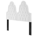 thumbnail image 1 of Tufted Headboard, King and CA king, White, Velvet, French Bedroom, Modern Contemporary Boutique HB35202, 1 of 10