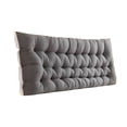 thumbnail image 1 of Tufted Headboard Pillow, Rectangular Bed Backrest Cushion For Reading, Large Back Support Pillow For Bed, Sofa, And Window Seat,B - 100X50Cm, 1 of 8