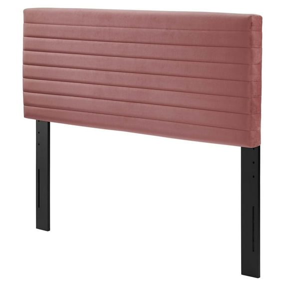 Tufted Headboard, Twin Size, Pink, Velvet, Mid Century Bedroom, Modern Contemporary Boutique HB35657