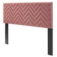 thumbnail image 1 of Tufted Headboard, Twin Size, Pink, Velvet, Mid Century Bedroom, Modern Contemporary Boutique HB35223, 1 of 9