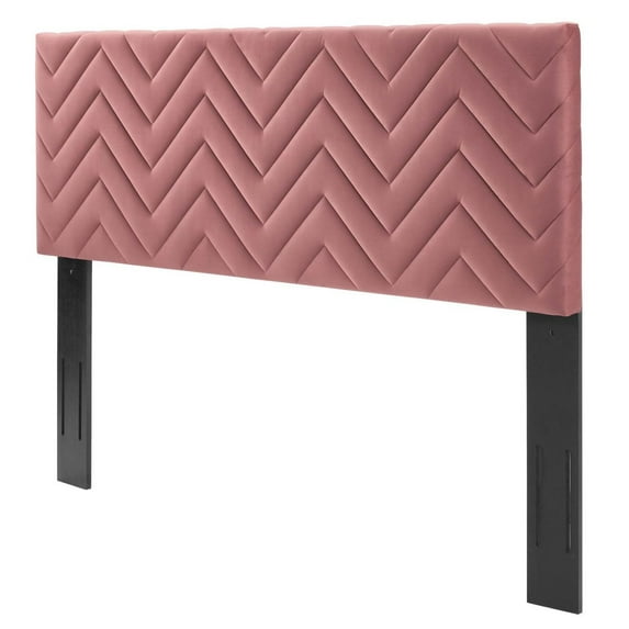 Tufted Headboard, Twin Size, Pink, Velvet, Mid Century Bedroom, Modern Contemporary Boutique HB35223