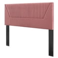 thumbnail image 1 of Tufted Headboard, Twin Size, Pink, Velvet, Mid Century Bedroom, Modern Contemporary Boutique HB35255, 1 of 9