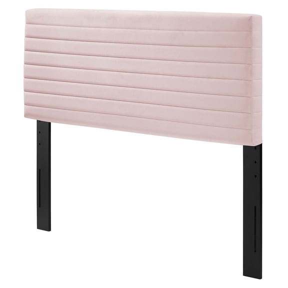 Tufted Headboard, Twin Size, Pink, Velvet, Mid Century Bedroom, Modern Contemporary Boutique HB35661
