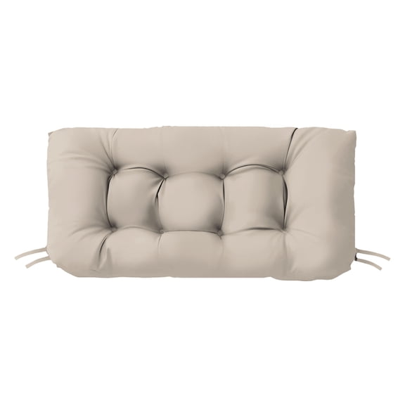 Tufted Large Wicker Outdoor Settee Cushion, 44" x 22", Water and Fade-Resistant, 1 Count