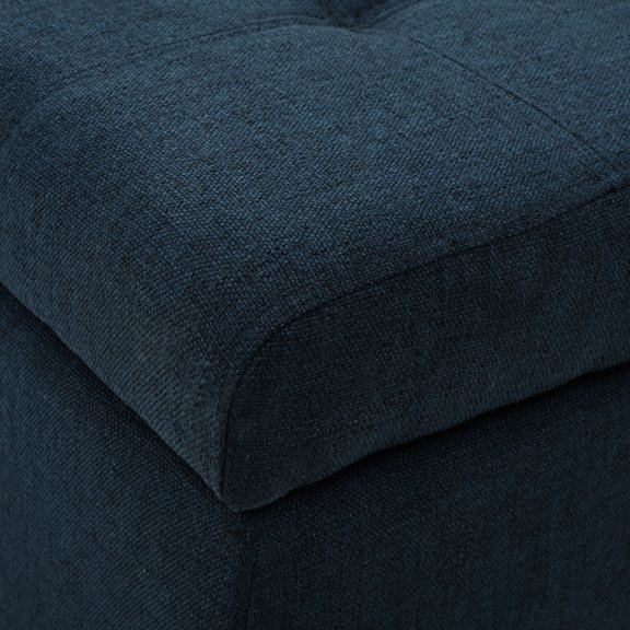 Tufted Ottoman Bench + Storage for Extra Items / Maximize Home Space