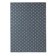 Tufted Patio Rug - Outdoor Weather-Resistant Patterned Decoration - 5x7', Navy