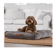 Tufted Pet Bed, 34" x 34", grey