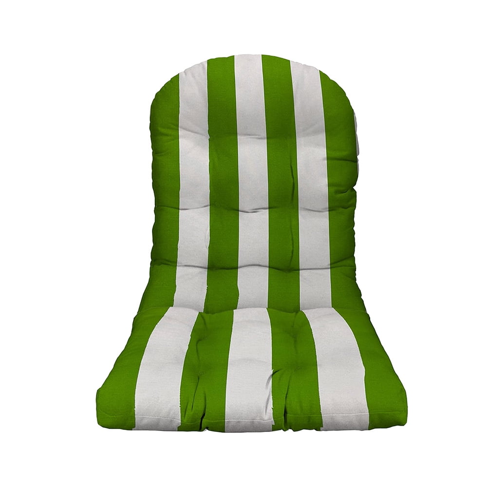 Tufted Rocking Chair with U-Shape Cushions and Lumbar Pillows, Outdoor Cushion for Patio, Pool, Balcony, Garden, Backyard, Light Green, 42.5 x 21