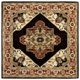 thumbnail image 1 of Tufted Serapi Open Field Brown & Brick Square Area Rug, 12 x 12 ft., 1 of 1