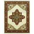 thumbnail image 1 of Tufted Serapi Open Field Ivory & Frost Grey Area Rug - 3.6 x 5.6 ft., 1 of 1