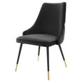 thumbnail image 1 of Tufted Side Dining Chair, Velvet, Black, Modern Contemporary Urban Design, Kitchen Room Cafe Bistro Restaurant Hospitality, 1 of 8