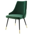 thumbnail image 1 of Tufted Side Dining Chair, Velvet, Green, Modern Contemporary Urban Design, Kitchen Room Cafe Bistro Restaurant Hospitality, 1 of 8