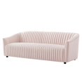 thumbnail image 1 of Tufted Sofa, Pink, Velvet, Modern Contemporary, Mid Century Living Hotel Lounge Cafe Lobby, 1 of 8