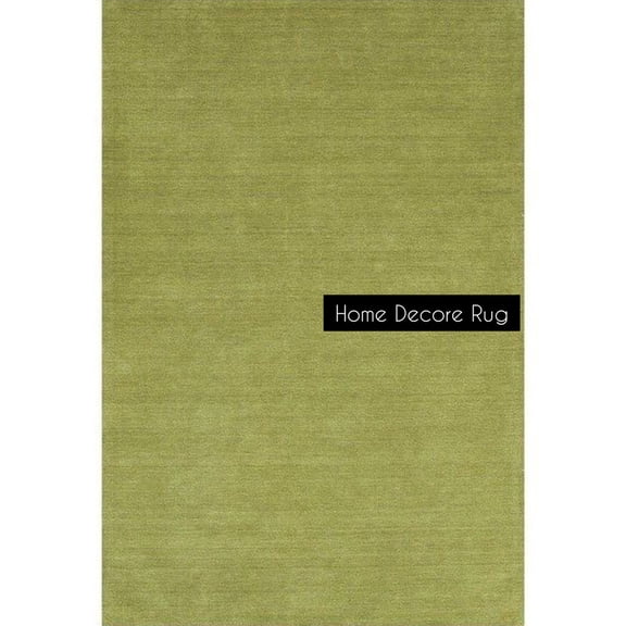 Tufted Solid Lemon Green Rug – 8x10 Modern Area Carpet for Living Room or Bedroom