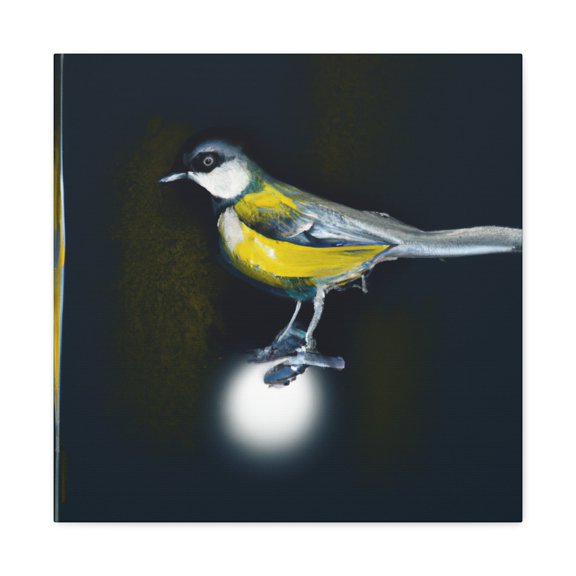 "Tufted Titmouse Reflection" - Canvas