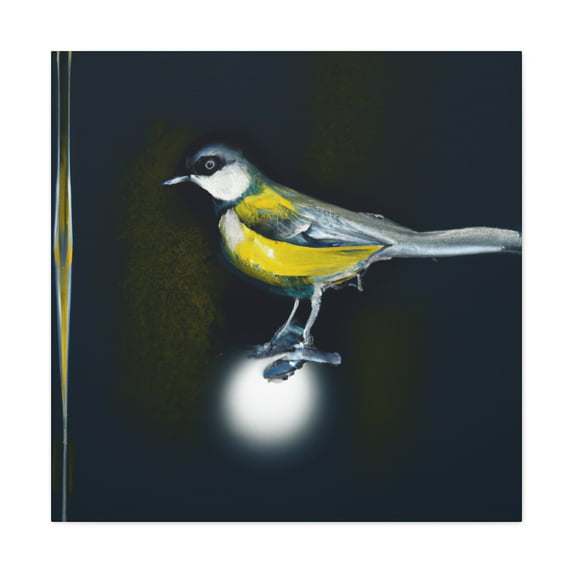 "Tufted Titmouse Reflection" - Canvas