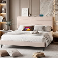 Jonpony Queen Size Wave Ergonomic Upholstered Headboard only .99: eDeal Info