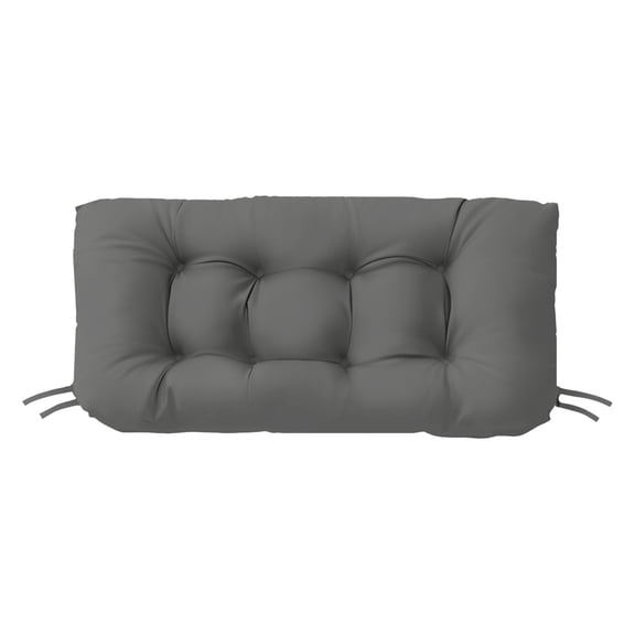 Tufted Wicker Loveseat Cushion, Water and Fade-Resistant , Outdoor Settee Cushion for Patio Furniture , 41” x 19" ,(1 count)