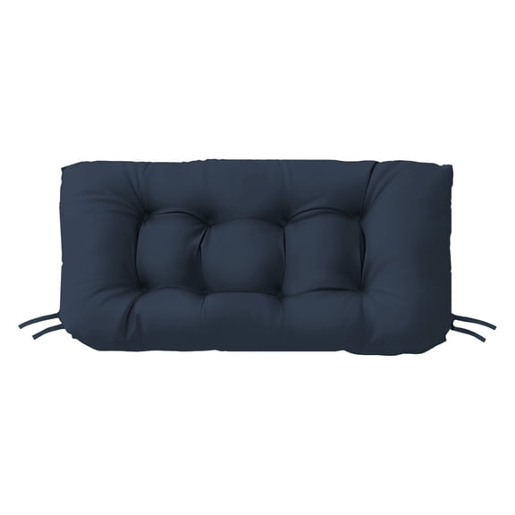 Tufted Wicker Loveseat Cushion, Water and Fade-Resistant , Outdoor Settee Cushion for Patio Furniture , 41” x 19" ,(1 count)