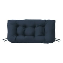 Tufted Wicker Loveseat Cushion, Water and Fade-Resistant , Outdoor Settee Cushion for Patio Furniture , 41” x 19" ,(1 count)